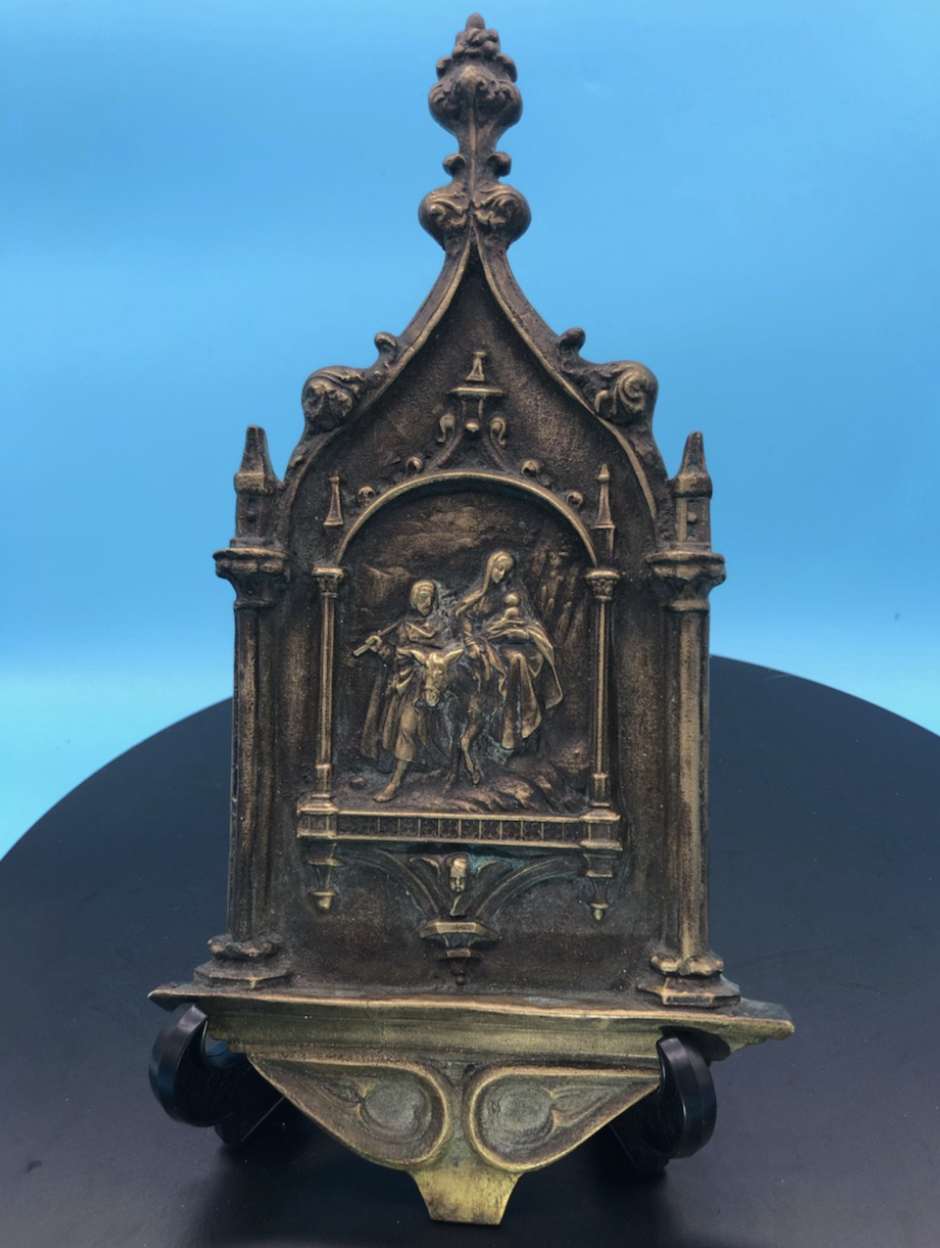 French Bronze of Nativity Heavy Cast