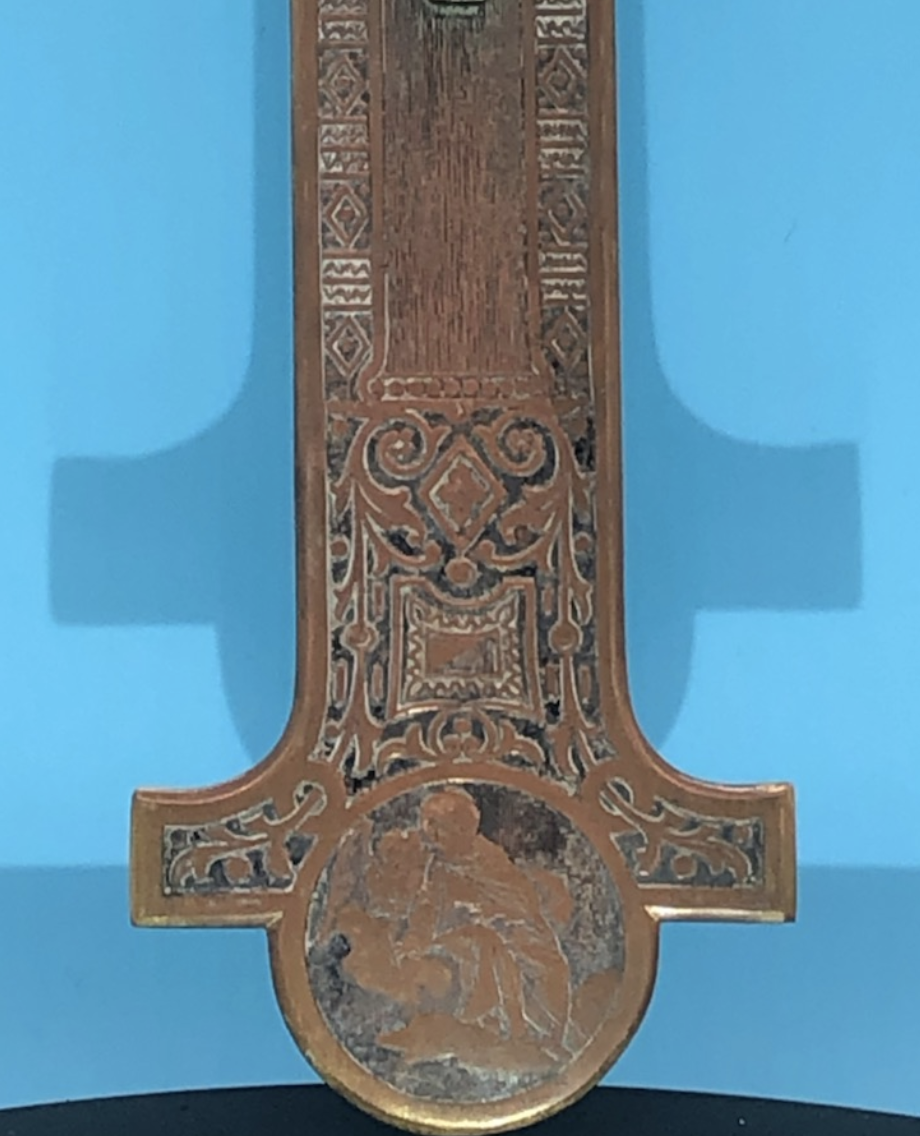 Engraved 16x11 Crucifix from France with 4 evangelists. Stunning piece.