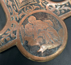 Engraved 16x11 Crucifix from France with 4 evangelists. Stunning piece.