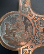 Engraved 16x11 Crucifix from France with 4 evangelists. Stunning piece.