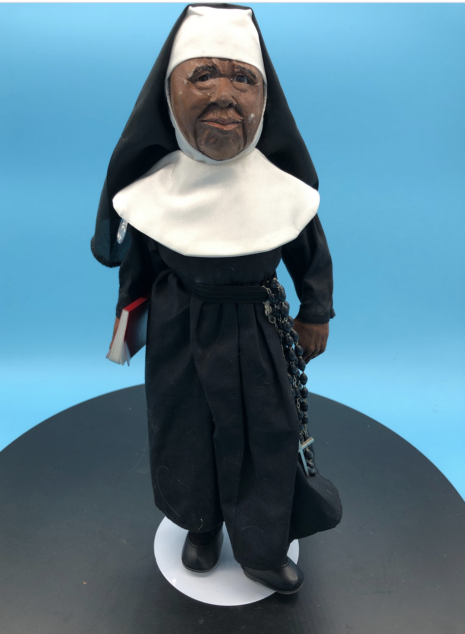 Antique Nun Doll with Wooden Head