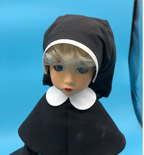 Nun Doll with Wooden Stand