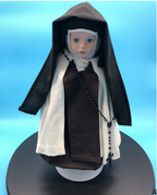 Nun Doll. Hand stitched clothing.
