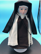 Nun Doll. Hand stitched clothing.