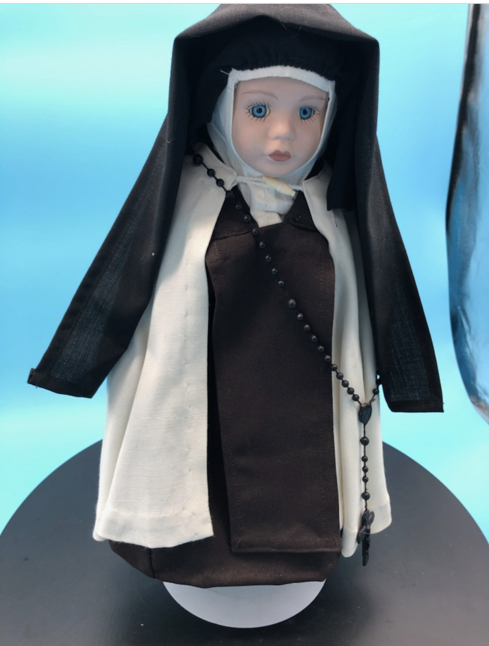 Nun Doll. Hand stitched clothing.