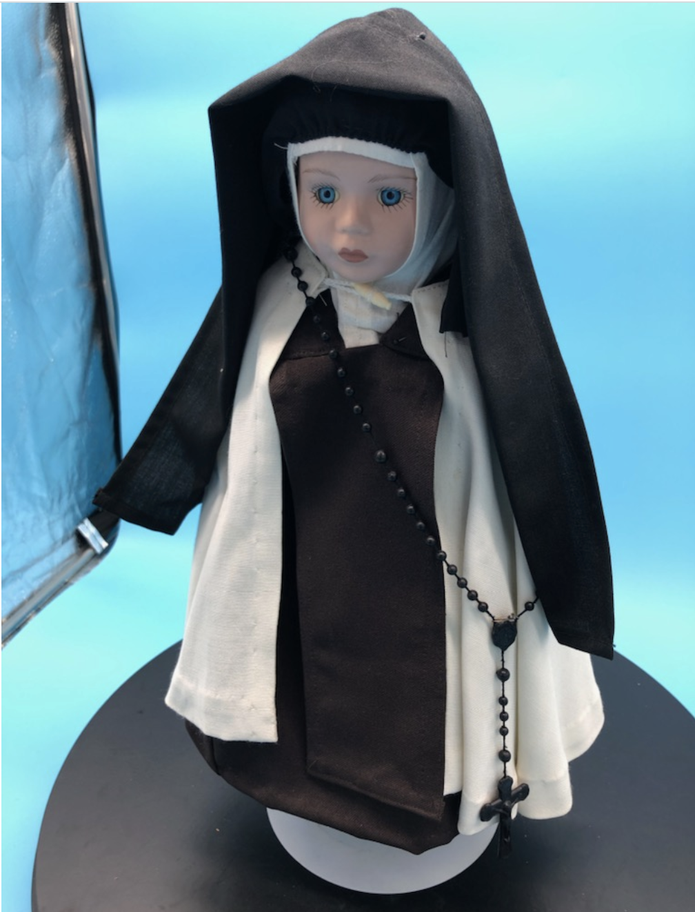 Nun Doll. Hand stitched clothing.