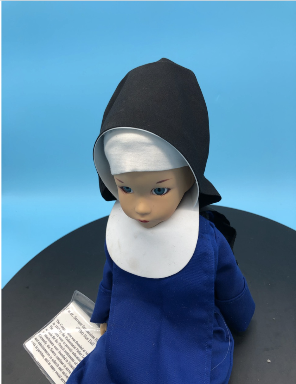 Nun Doll with hand stitched Habit