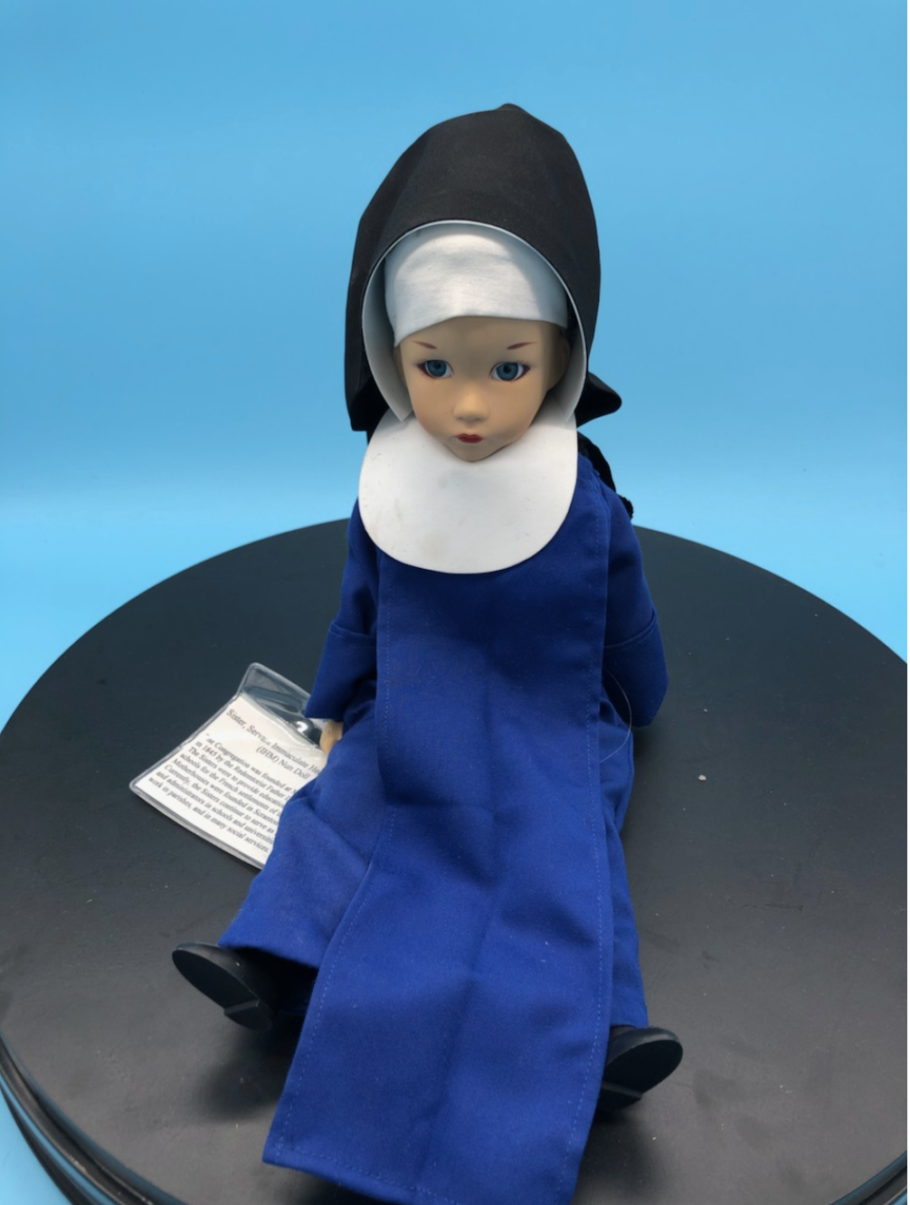 Nun Doll with hand stitched Habit