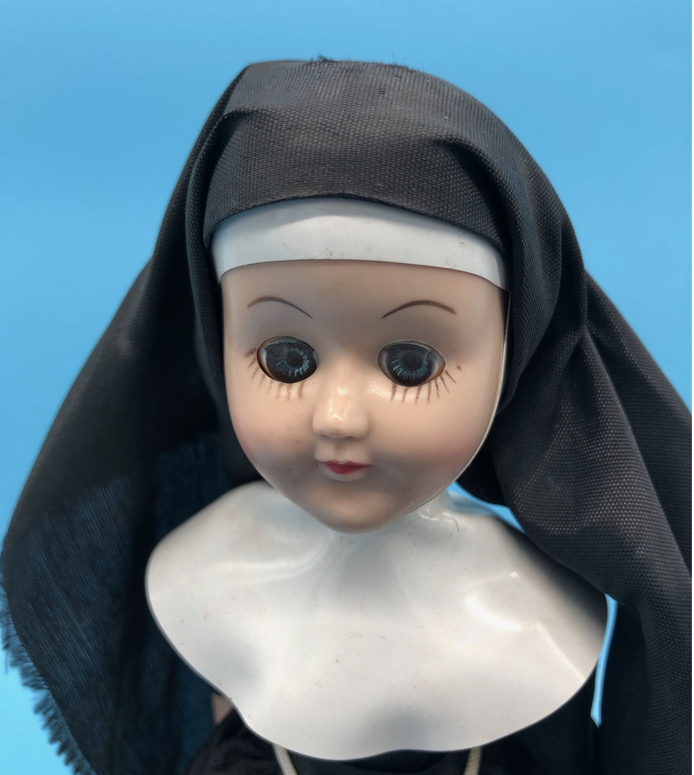 Antique 1950s Nun doll