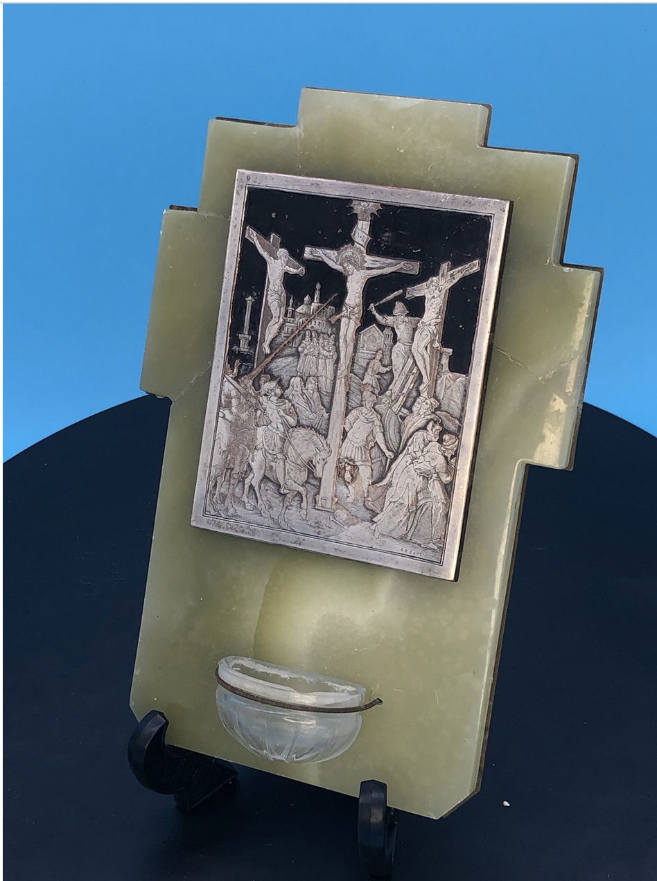 Crucifixion Engraving on Onyx