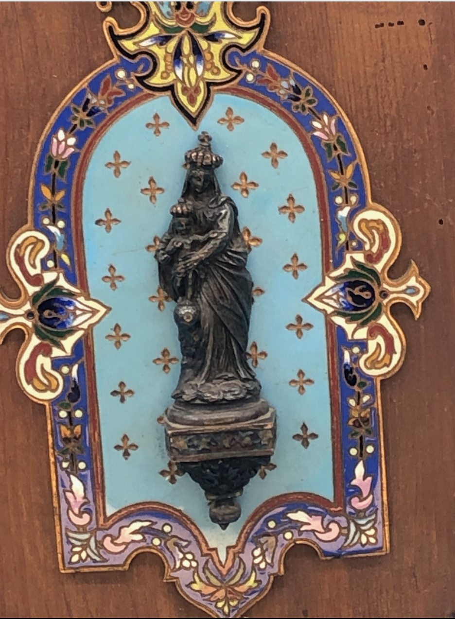 Enameled and Vermeiled Holy Water Font