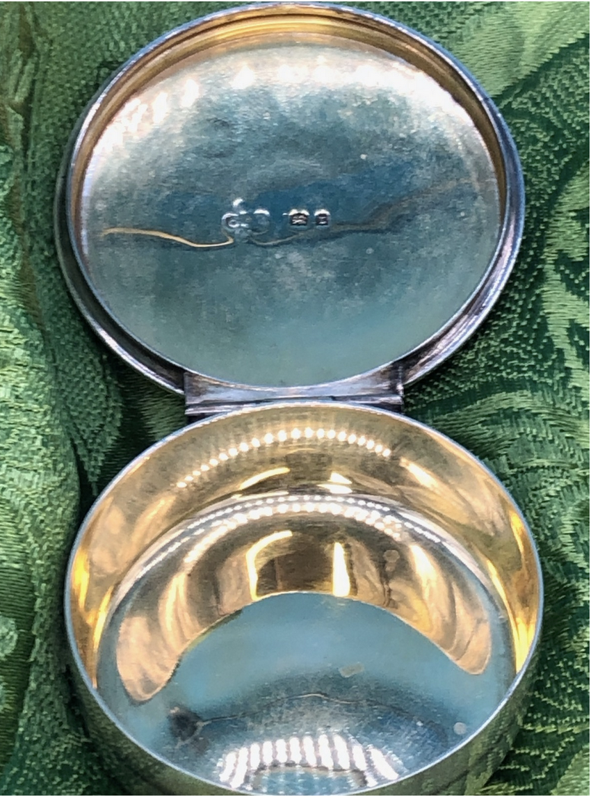 Silver Pyx with gold inside