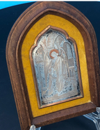 First Holy Communion Engraving set in walnut