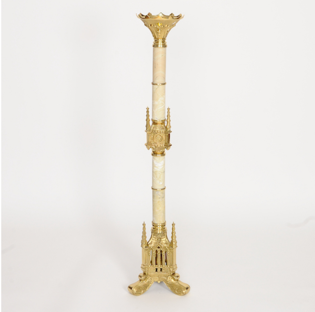 H-123 LG 42" Gothic Candlestick