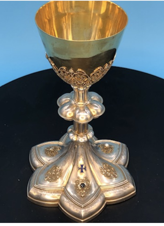 Antique Sterling French Chalice Available AHB2323