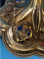 Antique Sterling Enameled Chalice  AHB 2327