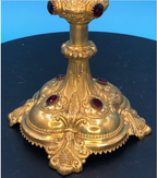Stunning European Enameled Monstrance 21.5" Model 254
