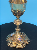 Sterling German Chalice w/ beautiful Enamels B244 Fynders Keepers