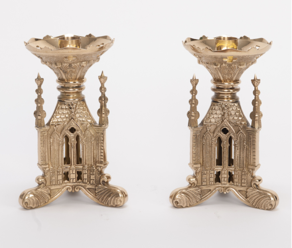 H-117 Gothic Candlestick 8.5" Fynders Keepers