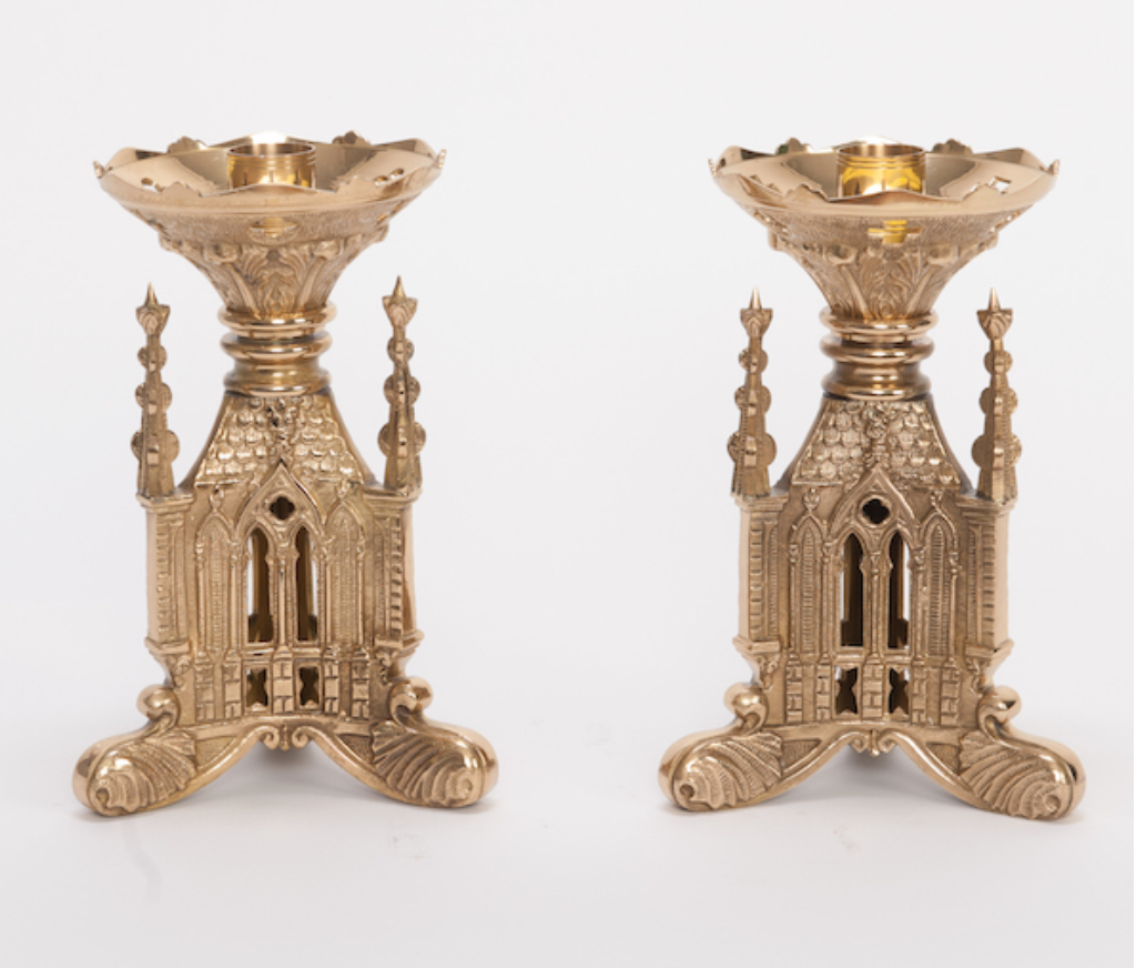 H-117 Gothic Candlestick 8.5"