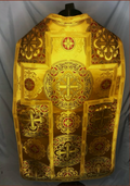 B-18 Gold Roman Chasuble. Fynders Keepers