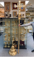 Custom Jeweled Processional Crucifix