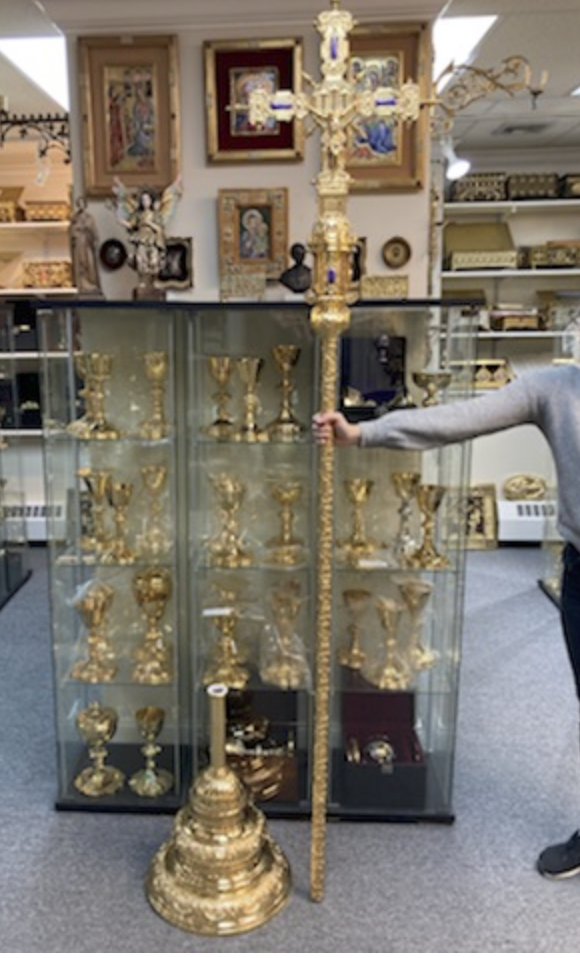 Custom Jeweled Processional Crucifix