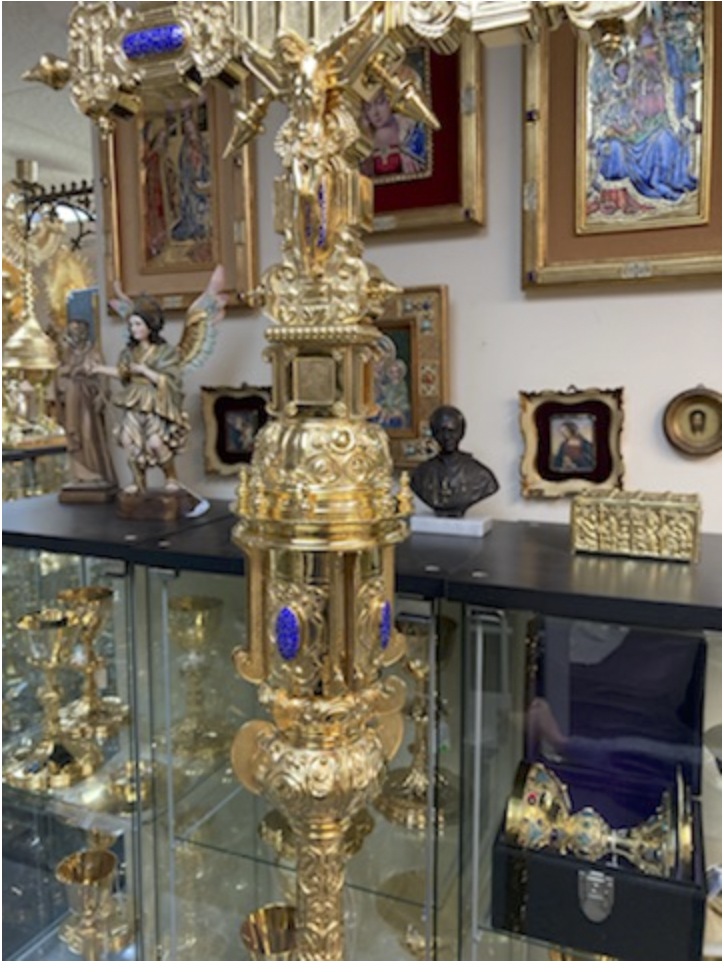 Custom Jeweled Processional Crucifix