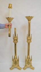 H-61 Acolyte processional 41" candlesticks