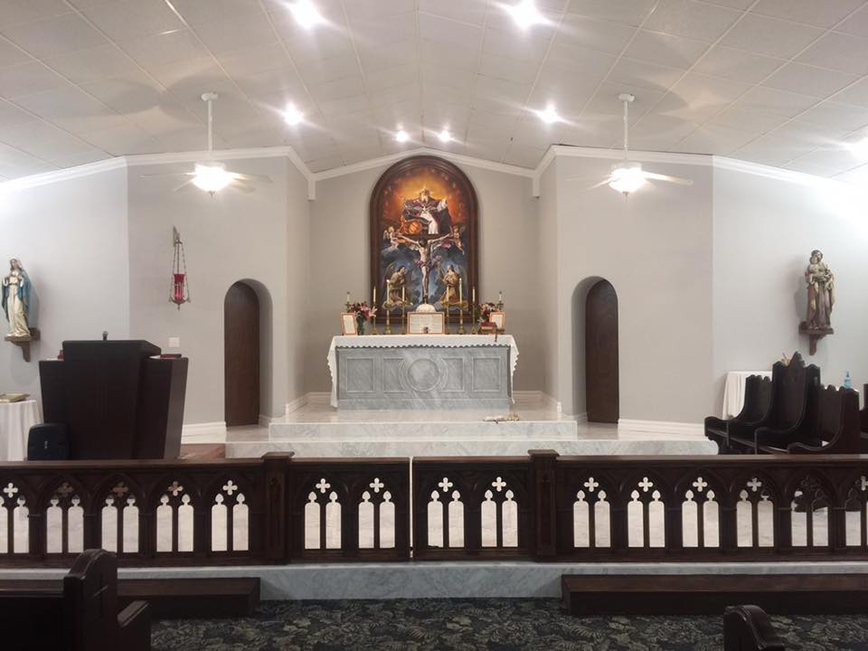 Oklahoma Catholic Church - New Altar railing