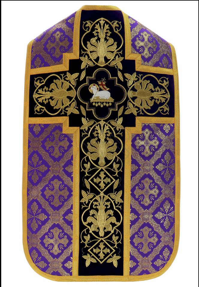 Violet Lamb Chasuble H512