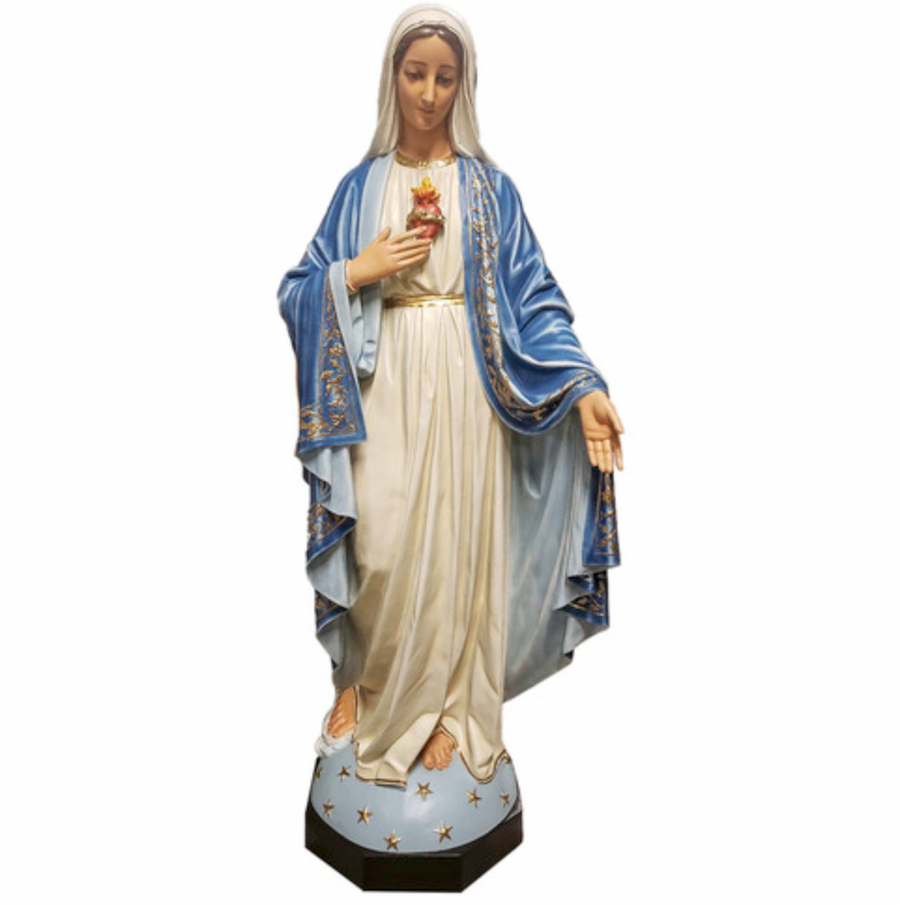 Immaculate Heart of Mary statue in full color