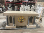 Custom Marble and Mosaic Altar Set
