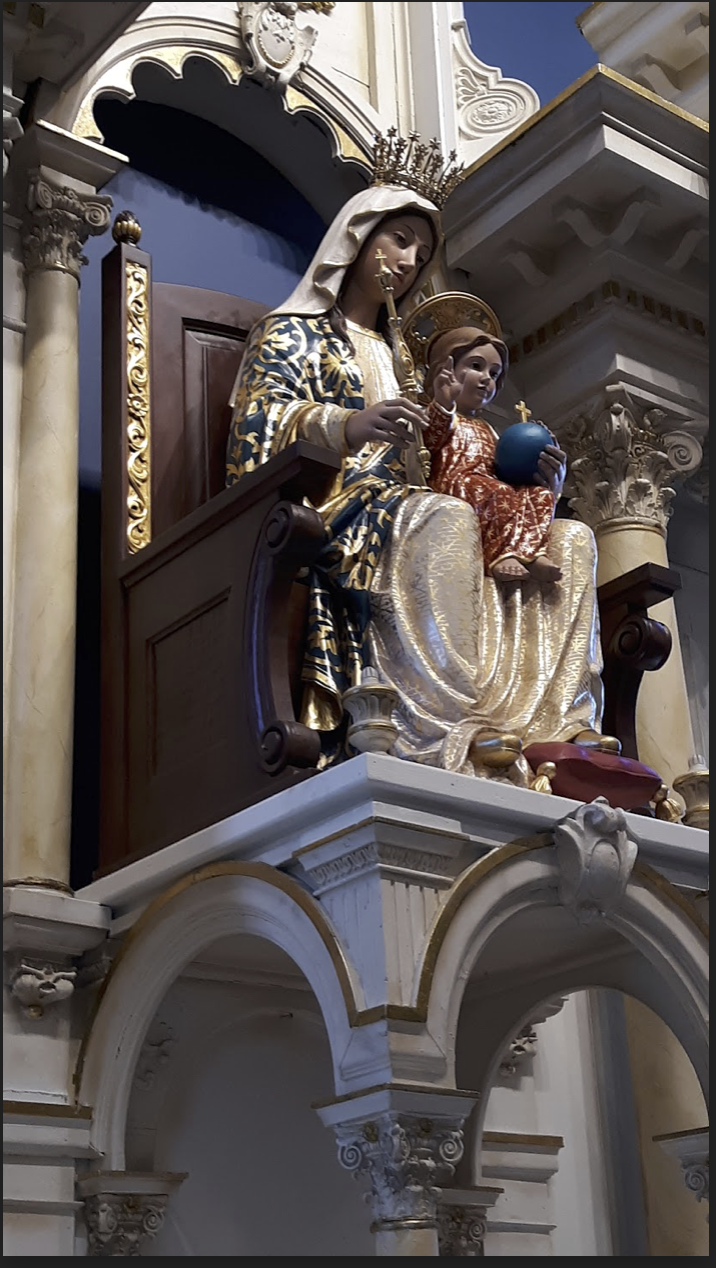 Romanesque Custom Altar Railing and antique altar install