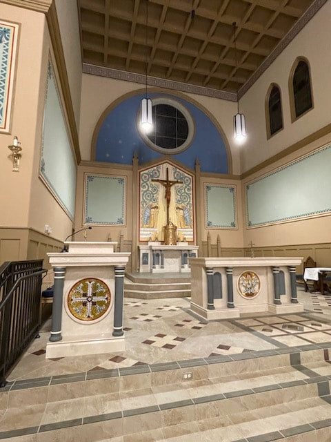 Roman Mosaic Altar Set Grass Valley