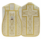 B22 White Gold Vestment Beautiful w/ Pelican New.