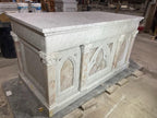 Custom  Onyx and Carrera Altar and Ambo