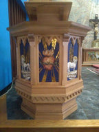 Mosaic Altars, ambo custom built St Marys