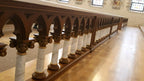 Oak and Marble Altar railing