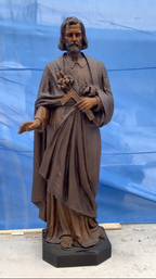 St Joseph Colored Real bronze Statue
