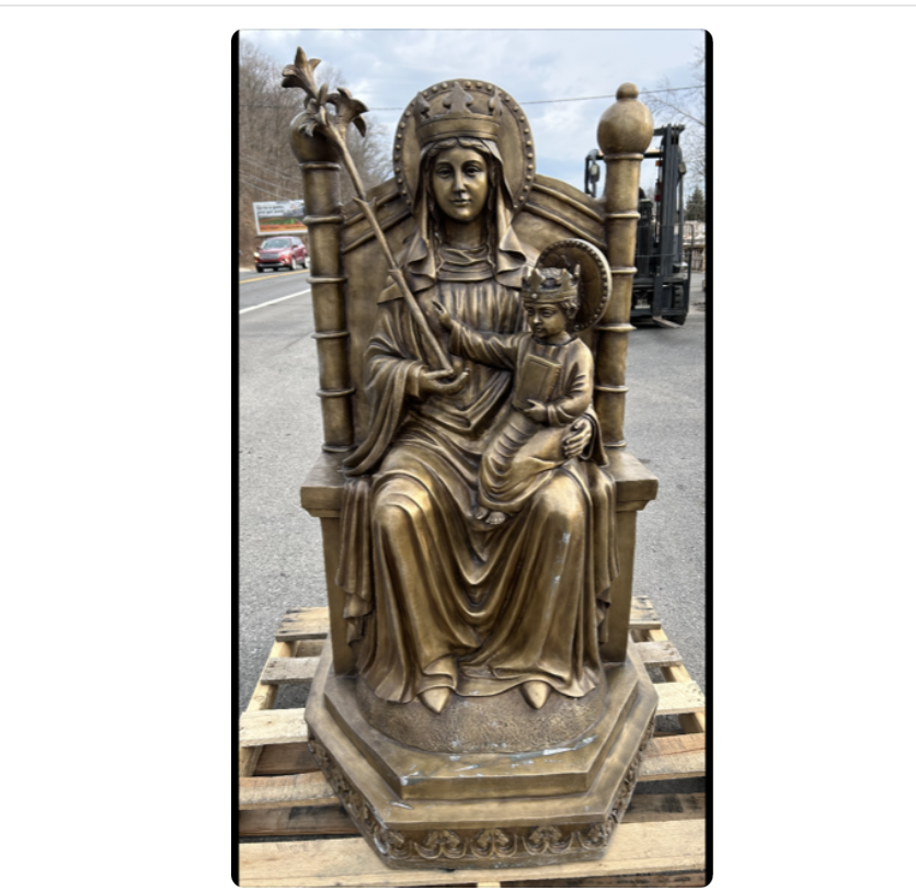 Our Lady Seat of Wisdom 5ft Real Bronze