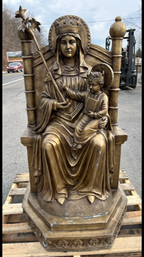 Our Lady Seat of Wisdom 5ft Real Bronze
