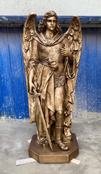 St Michael the Archangel Colored Real bronze