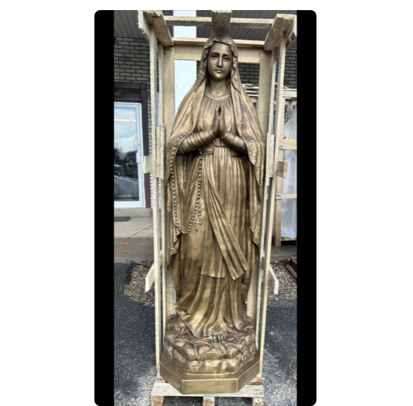 Our Lady of Lourdes Real Bronze