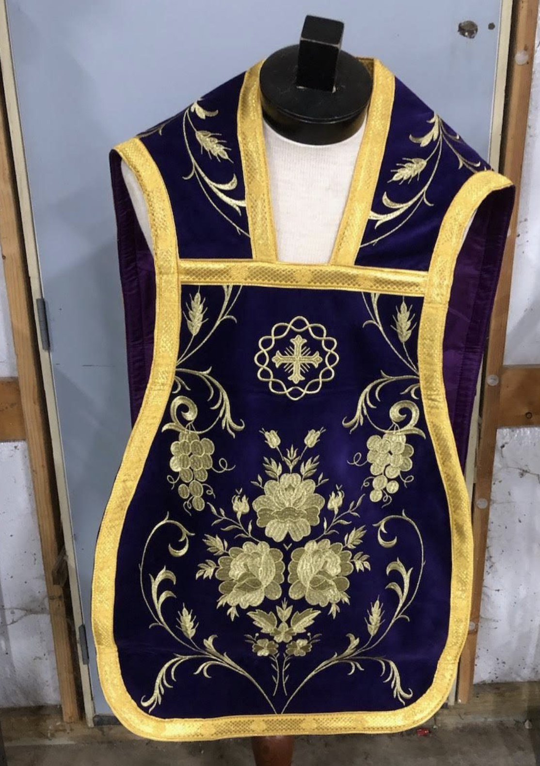 New Violet Vestment from Europe on Velvet in stock
