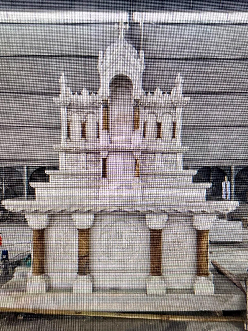 Custom Marble High altar 8b Fynders Keepers