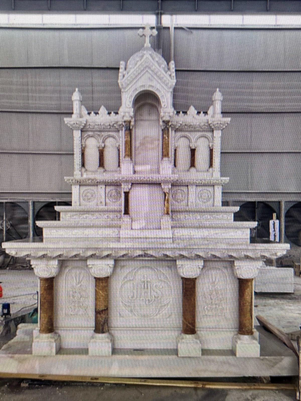 Custom Marble High altar 8b