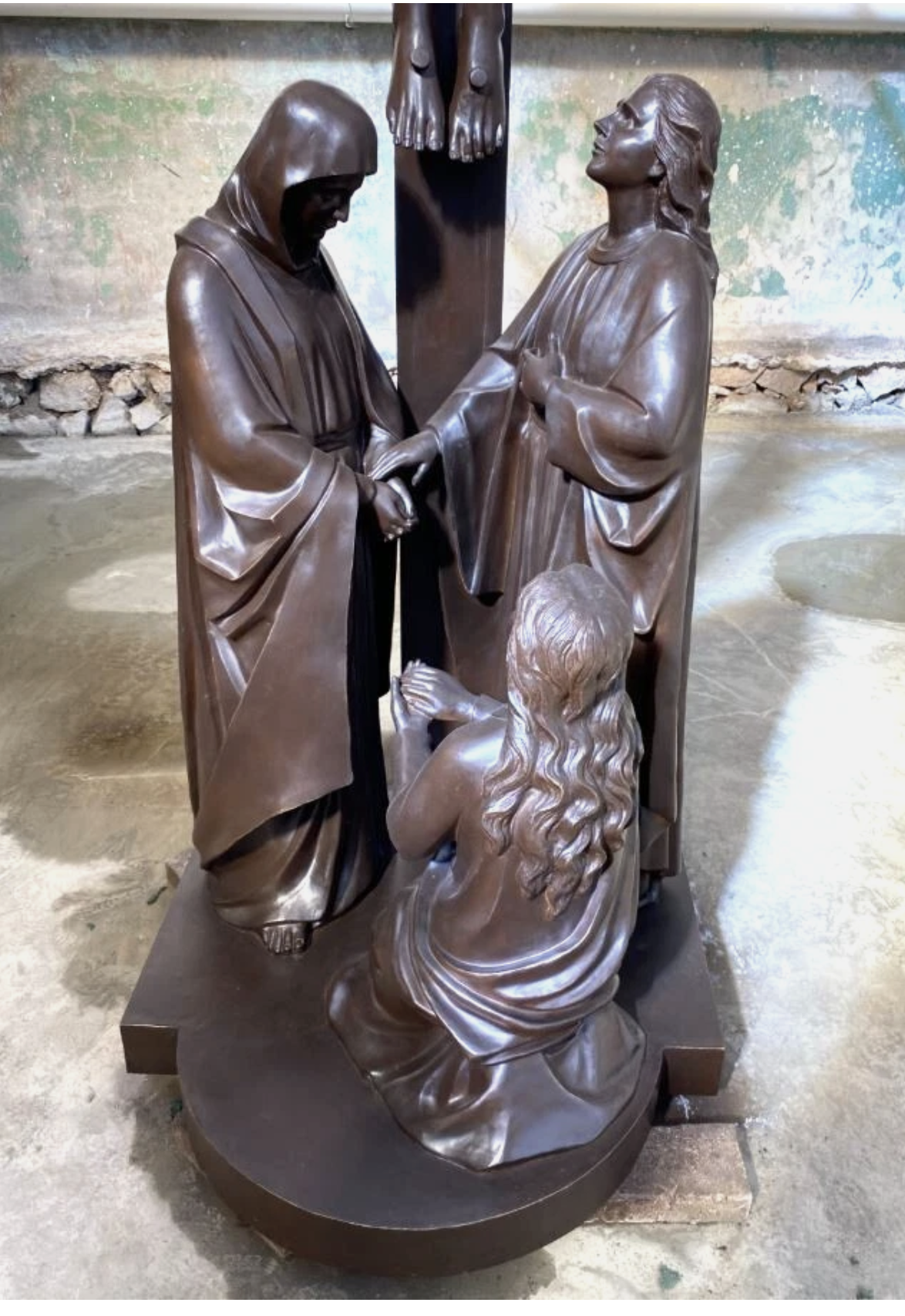 Large Crucifixion Scene 9ft in Bronze