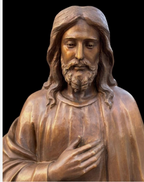 5ft Christ and the Children in Bronze