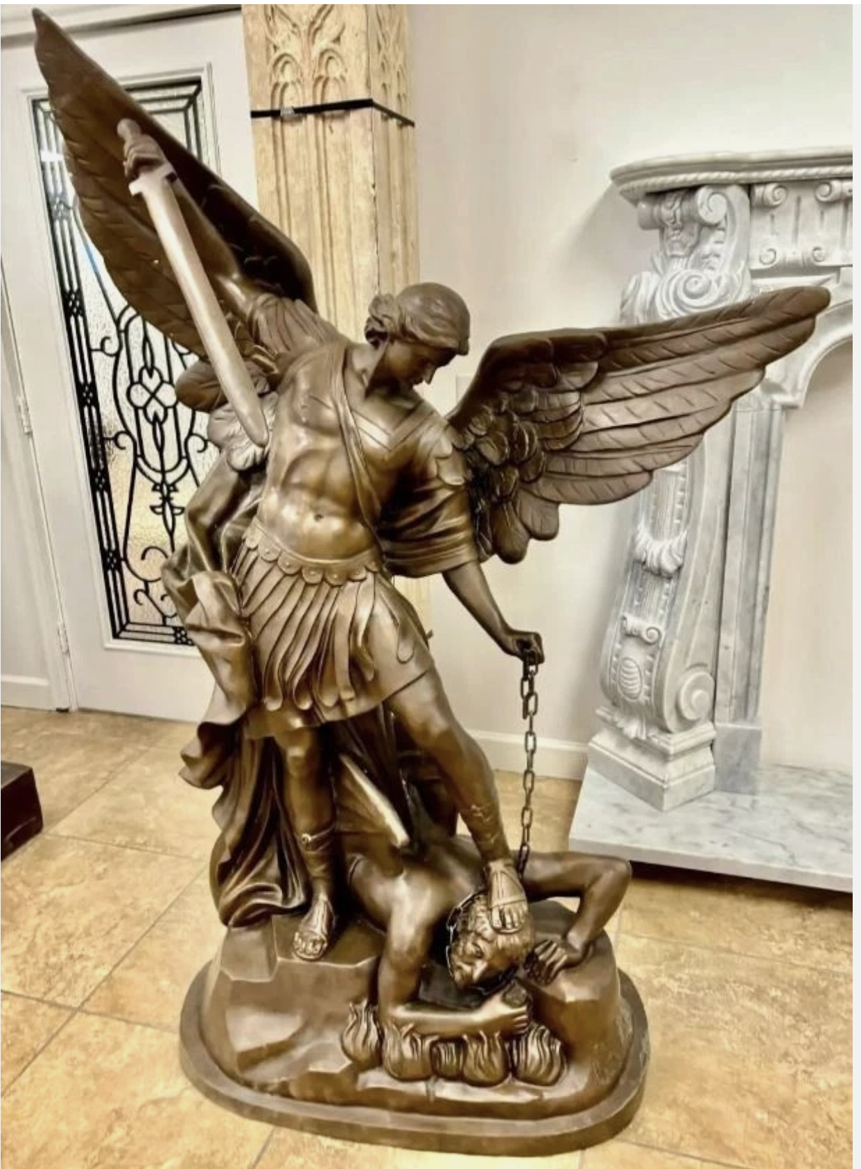 84" St Michael the Archangel in Bronze